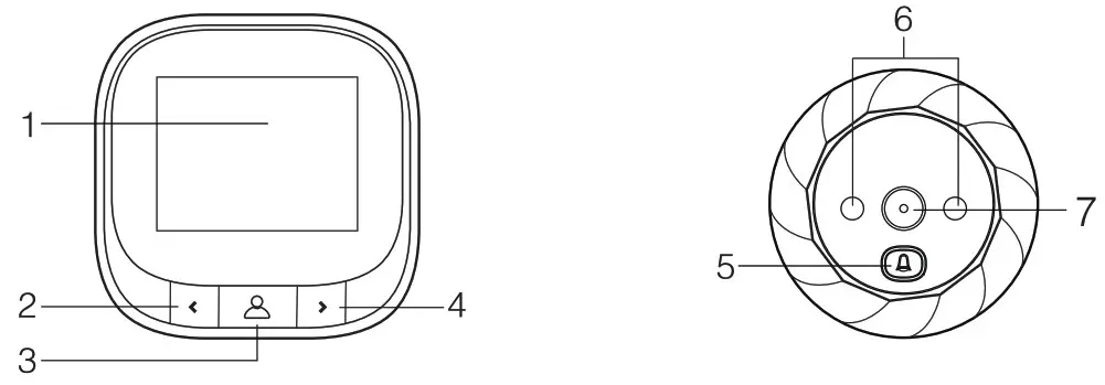 Simpled DV DD3 Digital Door Viewer 2 4 Inch LCD Screen - The product frame