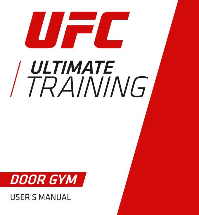 UFC Door Gym Ultimate Training User Manual