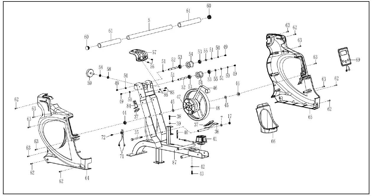 SUNNY-Health-Fitness-SF-RW5935-Dualrower-Rowing-Machine-fig-1
