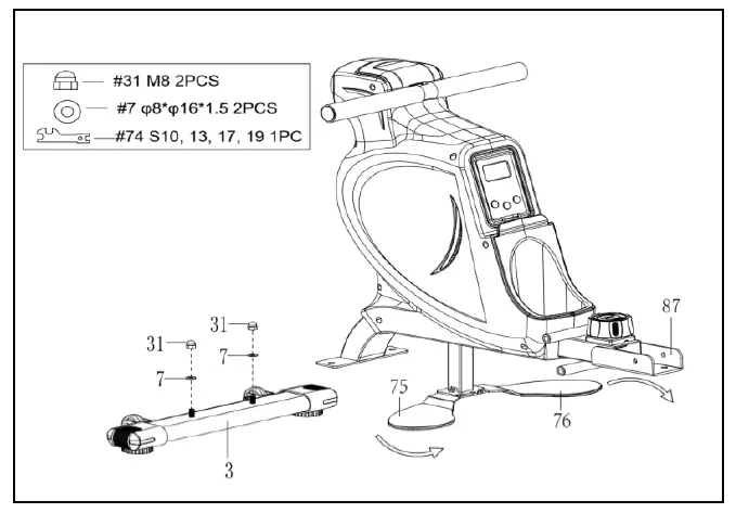 SUNNY-Health-Fitness-SF-RW5935-Dualrower-Rowing-Machine-fig-4