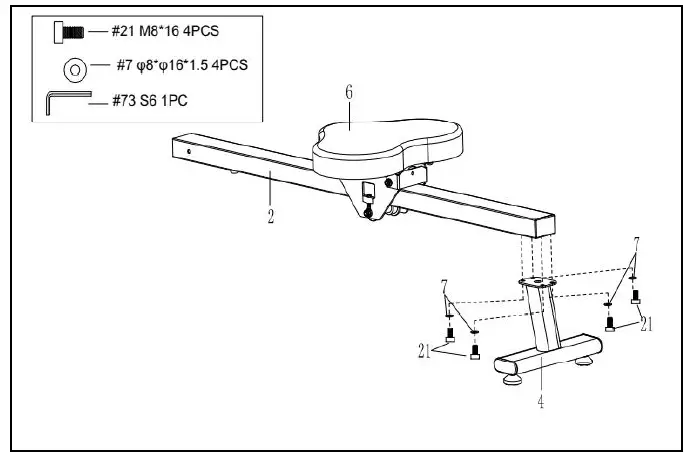 SUNNY-Health-Fitness-SF-RW5935-Dualrower-Rowing-Machine-fig-7