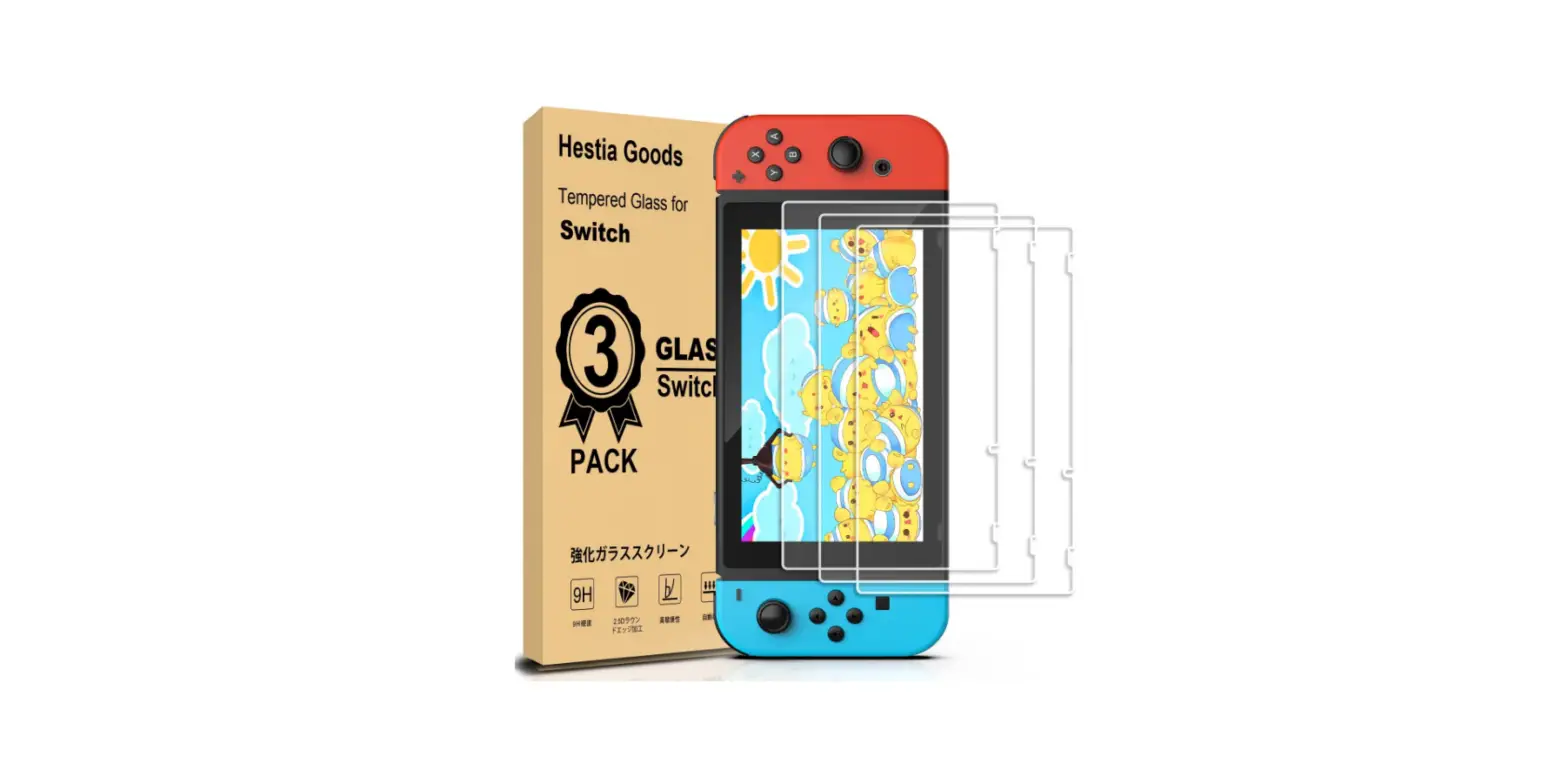 [3 Pack] Daydayup Tempered Glass Screen Protector Compatible With Nintendo Switch - Transparent-complete Features/user Manual