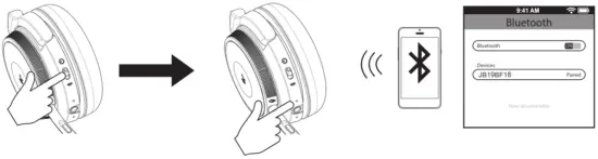 J BURROWS JB19BF18 Wireless Pro Headphones with Boom Mic - fig 1