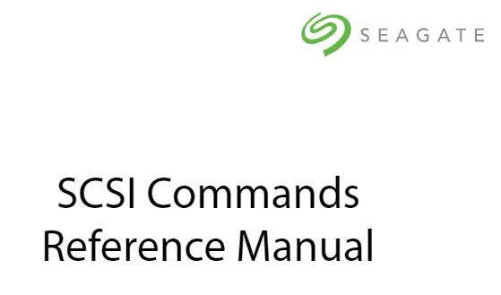 Scsi Commands Reference Manual