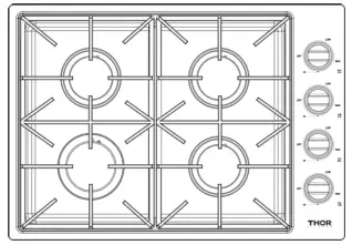 THOR TGC3601 Professional Drop In Gas Cooktop - fig 13