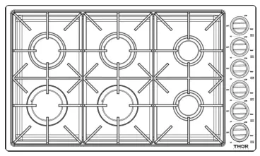 THOR TGC3601 Professional Drop In Gas Cooktop - fig 14