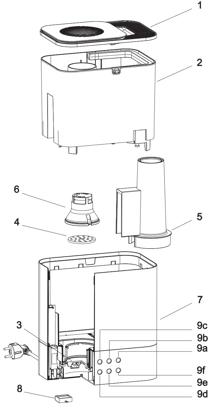 BLAUPUNKT AHM701 Air Humidifier - fig1