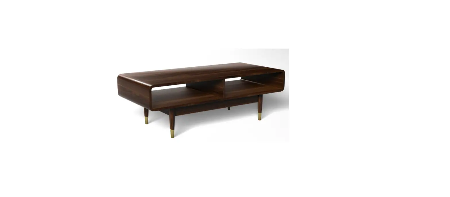 Posh Pollen 8993-463 45 Inch Walnut Wood Coffee Table Instruction Manual