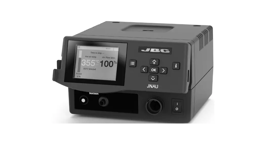 Jbc Jnau Series Jnau-9a High-precision Hot Air Control Unit Instruction Manual