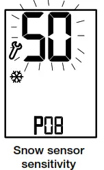 STELPRO PYROBOX3 Control Panel For Snow Melting System - SNOW SENSOR SENSITIVITY