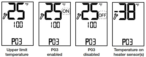 STELPRO PYROBOX3 Control Panel For Snow Melting System - UPPER LIMIT TEMPERATURE FOR HEATI