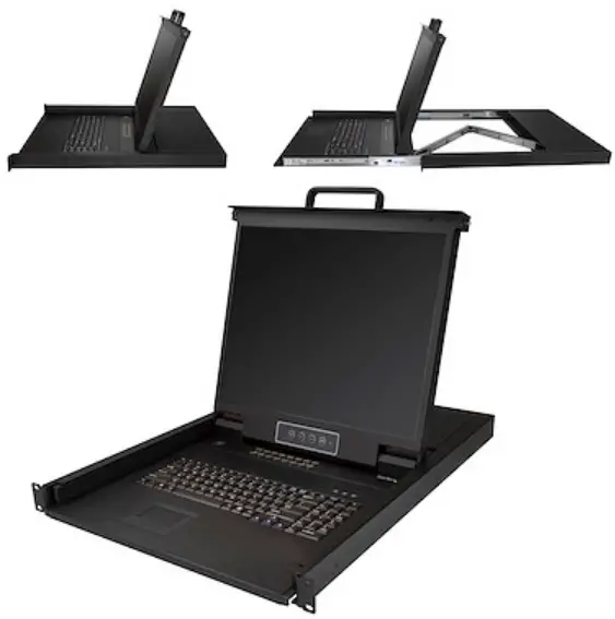 StarTech RKCONS1916K 16-Port VGA Rackmount LCD Console