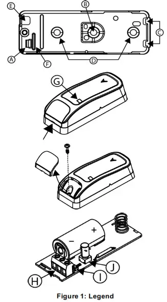 Visonic MC-309 PG2 2-Way Wireless PowerG Magnetic Contact Device - fig