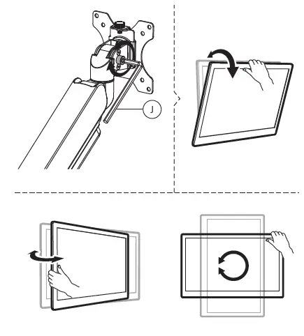 Neomounts DS70-450WH1 Monitor Desk Mount fig 11