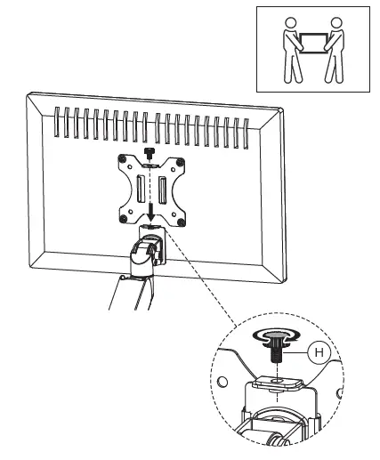 Neomounts DS70-450WH1 Monitor Desk Mount fig 7