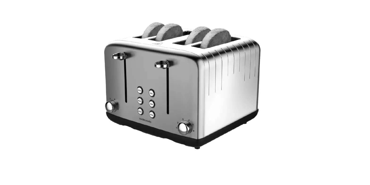 Cookworks T395te Metal Pyramid 4 Slices Toaster Instruction Manual Cookworks T395te Metal Pyramid 4 Slices Toaster Instruction Manual