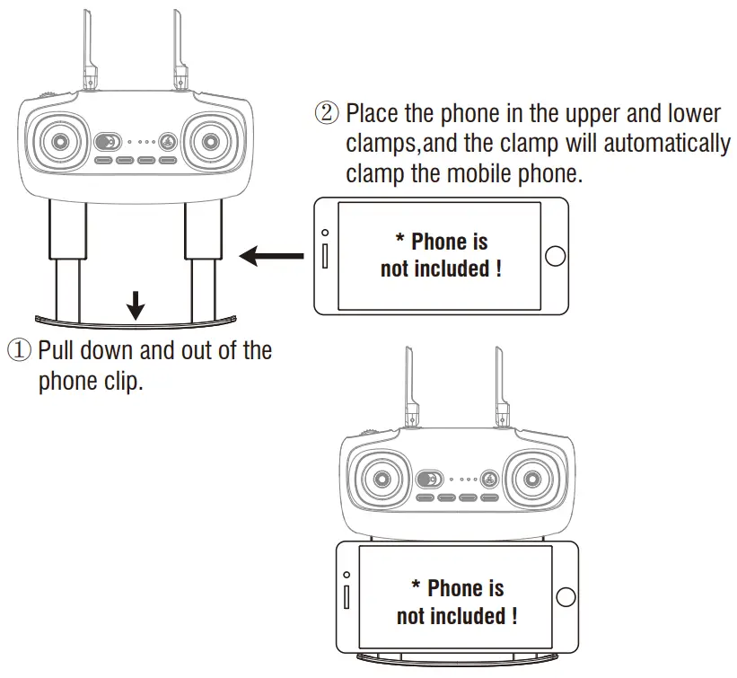 udiRC U59 RC Quadcopter Drone - Mobile Phone