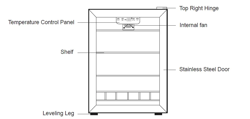 EDGESTAR BWC91SS Beverage Refrigerator fig (1)