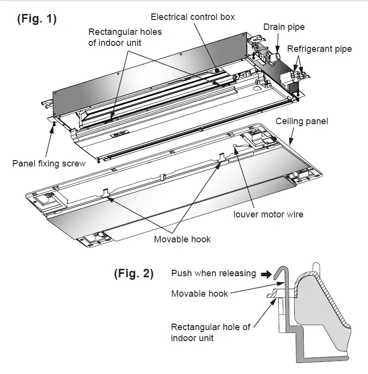 TOSHIBA RBC-UY32P-UL Carrier Ceiling Panel  fig (6)