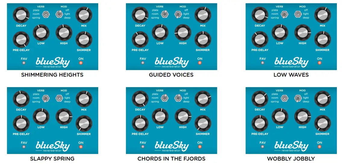 strymon blueSky Reverberator Pedal - Fig 2