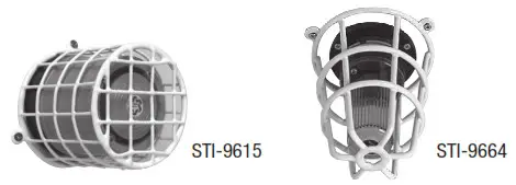 STI Ceiling Mounted Smoke Detector Guards - BEACON & SOUNDER CAGES