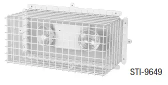 STI Ceiling Mounted Smoke Detector Guards - EMERGENCY LIGHT CAGES