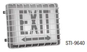 STI Ceiling Mounted Smoke Detector Guards - EXIT SIGN WIRE CAGES