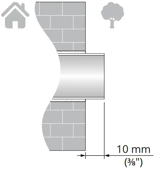 FLEXIT 116002 Roomie Accessories Singel Room Ventilator Hood - air duct
