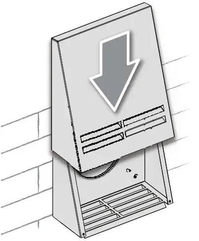 FLEXIT 116002 Roomie Accessories Singel Room Ventilator Hood - front part