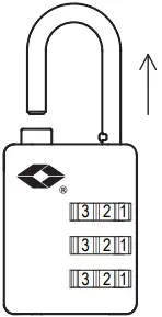 Kmart P_42586937 TSA Travel Lock Combo - Black A01