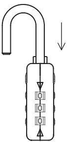 Kmart P_42586937 TSA Travel Lock Combo - Black A02