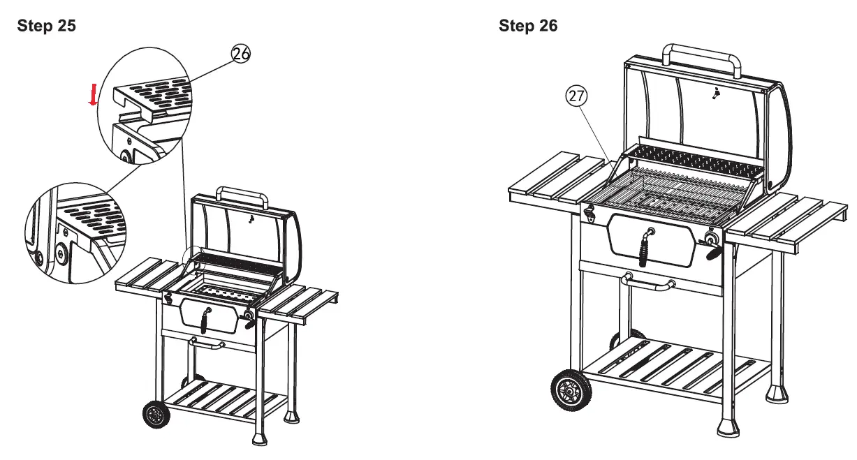 Royal Gourmet CD1824E 24 Inch Charcoal Grill 17