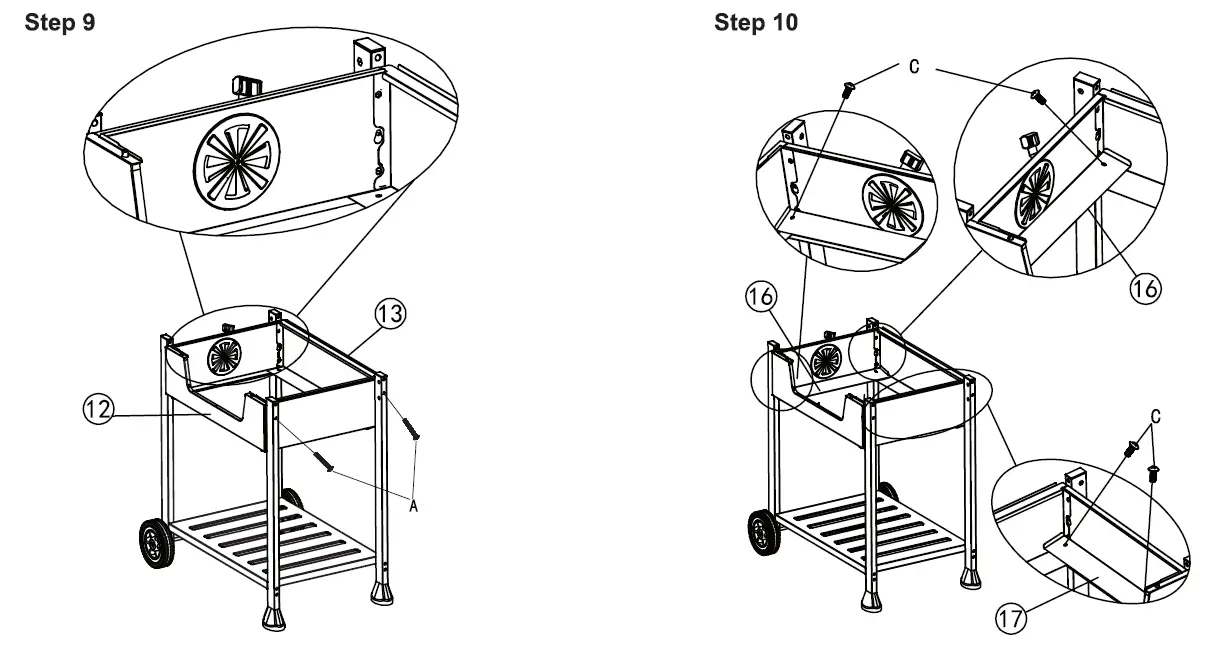 Royal Gourmet CD1824E 24 Inch Charcoal Grill 9