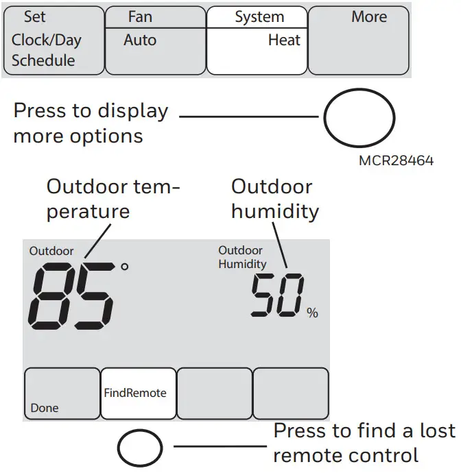resideo M37771 FocusPro® TH6320R Wireless - Additional features