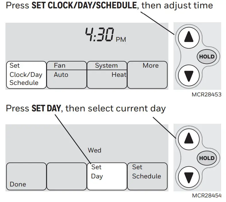 resideo M37771 FocusPro® TH6320R Wireless - time and day