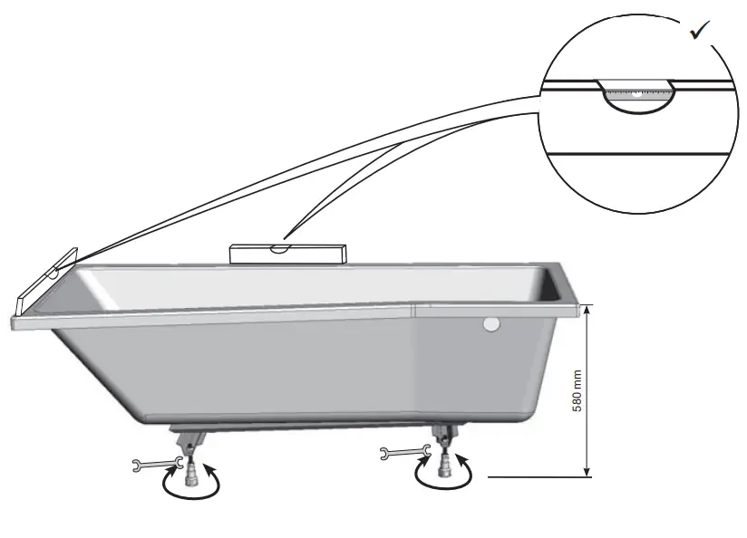 RAVAK-BeHappy-II-150-Front-Panel-Bathtub-fig-10
