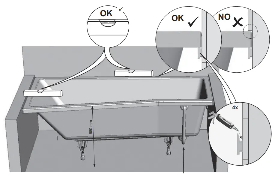 RAVAK-BeHappy-II-150-Front-Panel-Bathtub-fig-15