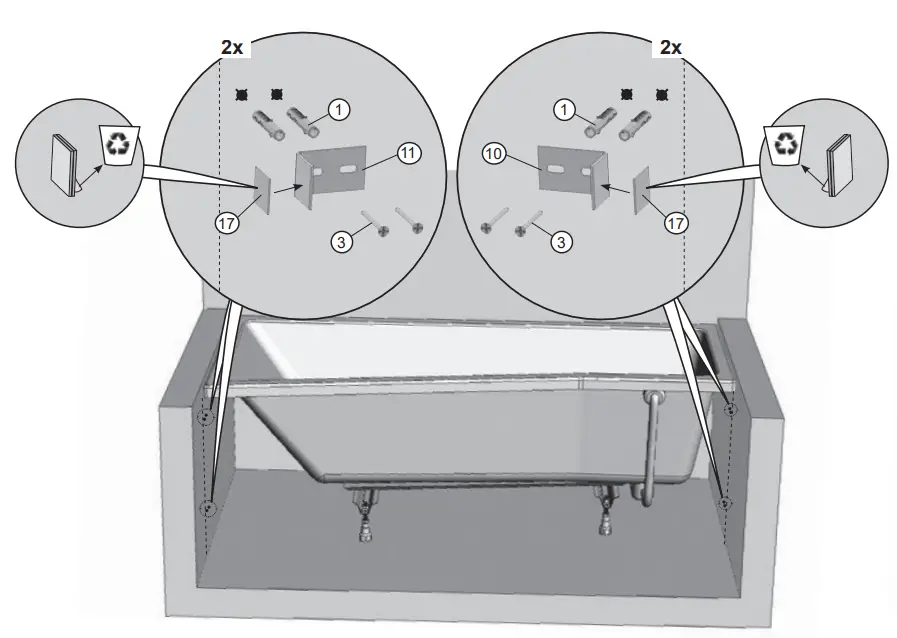 RAVAK-BeHappy-II-150-Front-Panel-Bathtub-fig-23