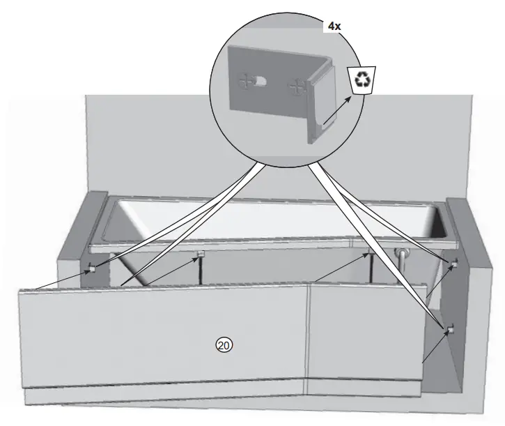 RAVAK-BeHappy-II-150-Front-Panel-Bathtub-fig-25