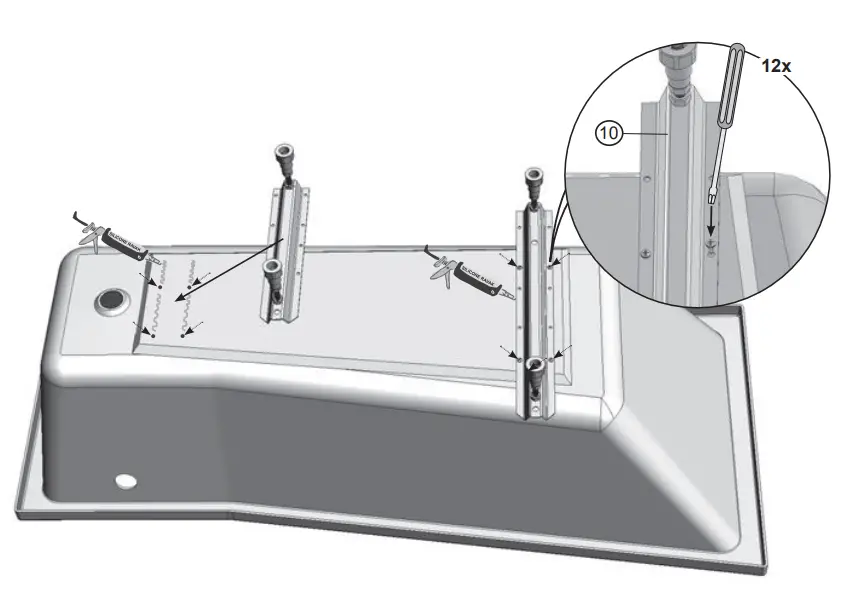 RAVAK-BeHappy-II-150-Front-Panel-Bathtub-fig-9