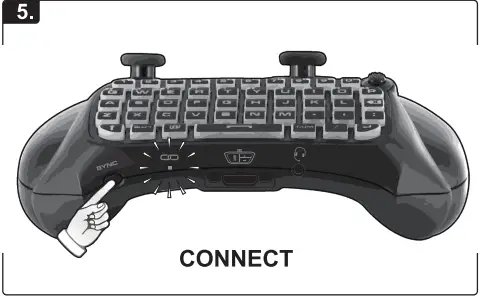 Nyko Type Pad Keyboard with Glow Wireless Controller (5)