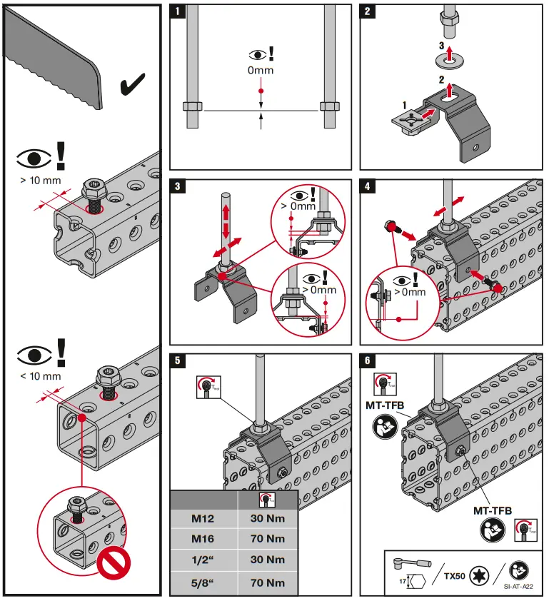 HILTI MT-CTR GL OC Girder Hanger fig 2