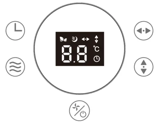 MEACO 1056P Air Circulator CONTROL PANEL