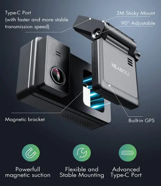 Heaboli-HP88-4K-Dual-Dash-Cam-Front-and-Rear-fig-3