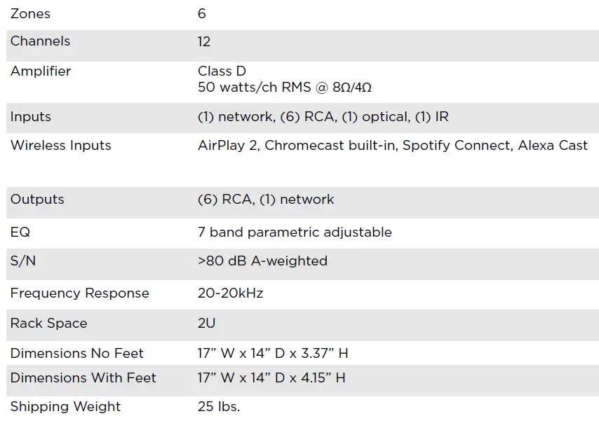 VSSL A.6X Audio Streaming Amplifier Bluetooth 9
