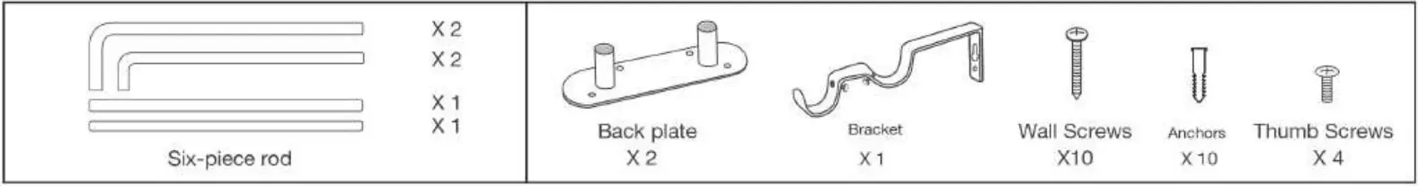 EXCLUSIVE HOME RD014863DSEHB1 Adjustable 1 Inch Double Curtain Rod Kit-fig12