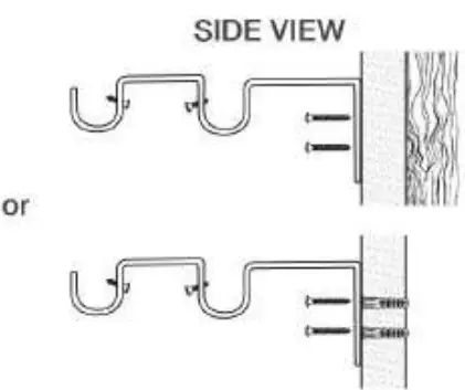EXCLUSIVE HOME RD014863DSEHB1 Adjustable 1 Inch Double Curtain Rod Kit-fig7