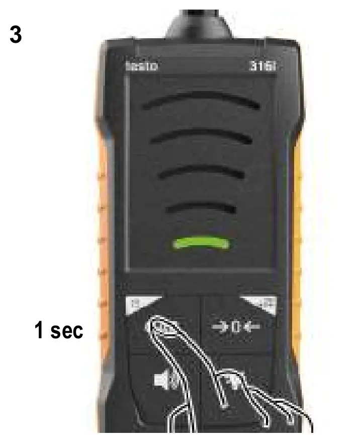 testo 316i Combustible Gas Leak Detector - figure 3