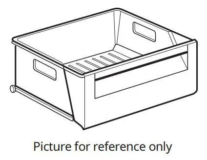 IKEA VÄLGÅNG Fridge User Manual - Vegetable drawer