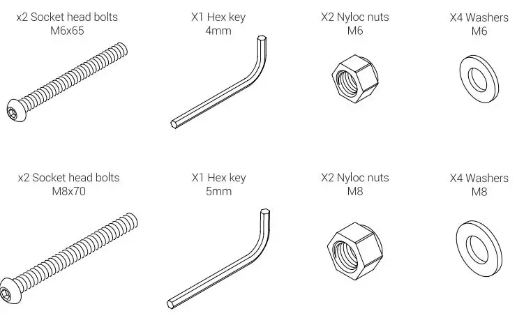 Hills 80150869 Retracting Clothesline Post Kit Owner's Manual - Carton Contents